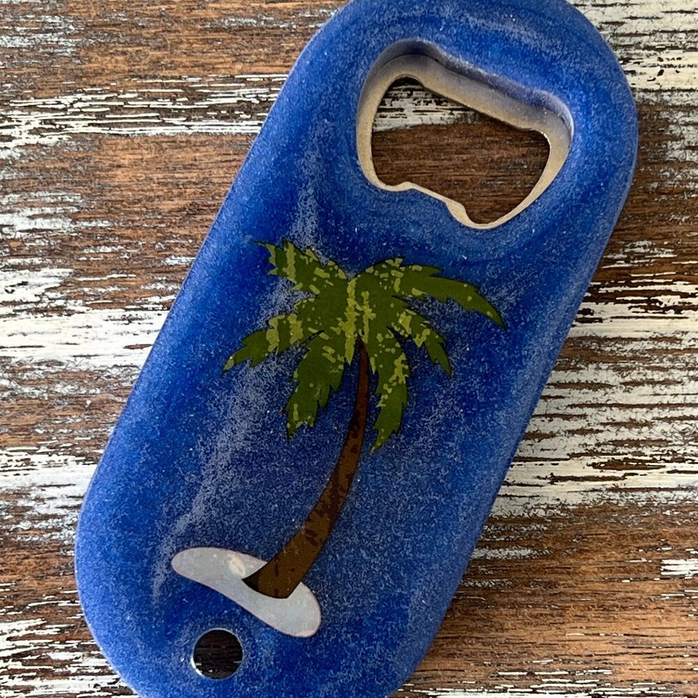 Palm Tree Resin Bottle Opener with Fridge Magnet Bar Accessories Beer Bottle Ope